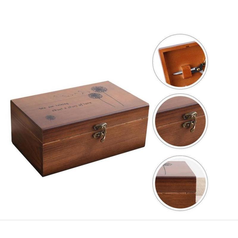 Craft Embellishment Storage - Kotak Penyimpanan Perlengkapan Jahit Kayu Tiga