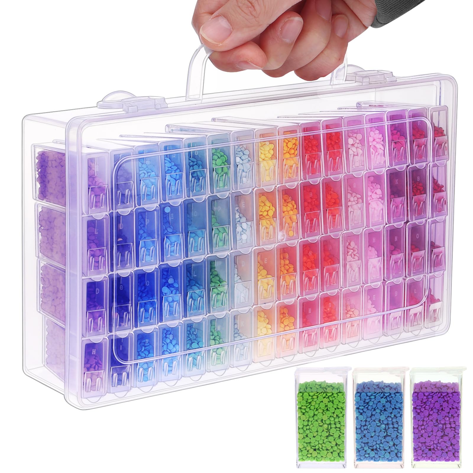 Craft Embellishment Storage - Kotak Penyimpanan Diamond Painting 1/2/3/4 Pack