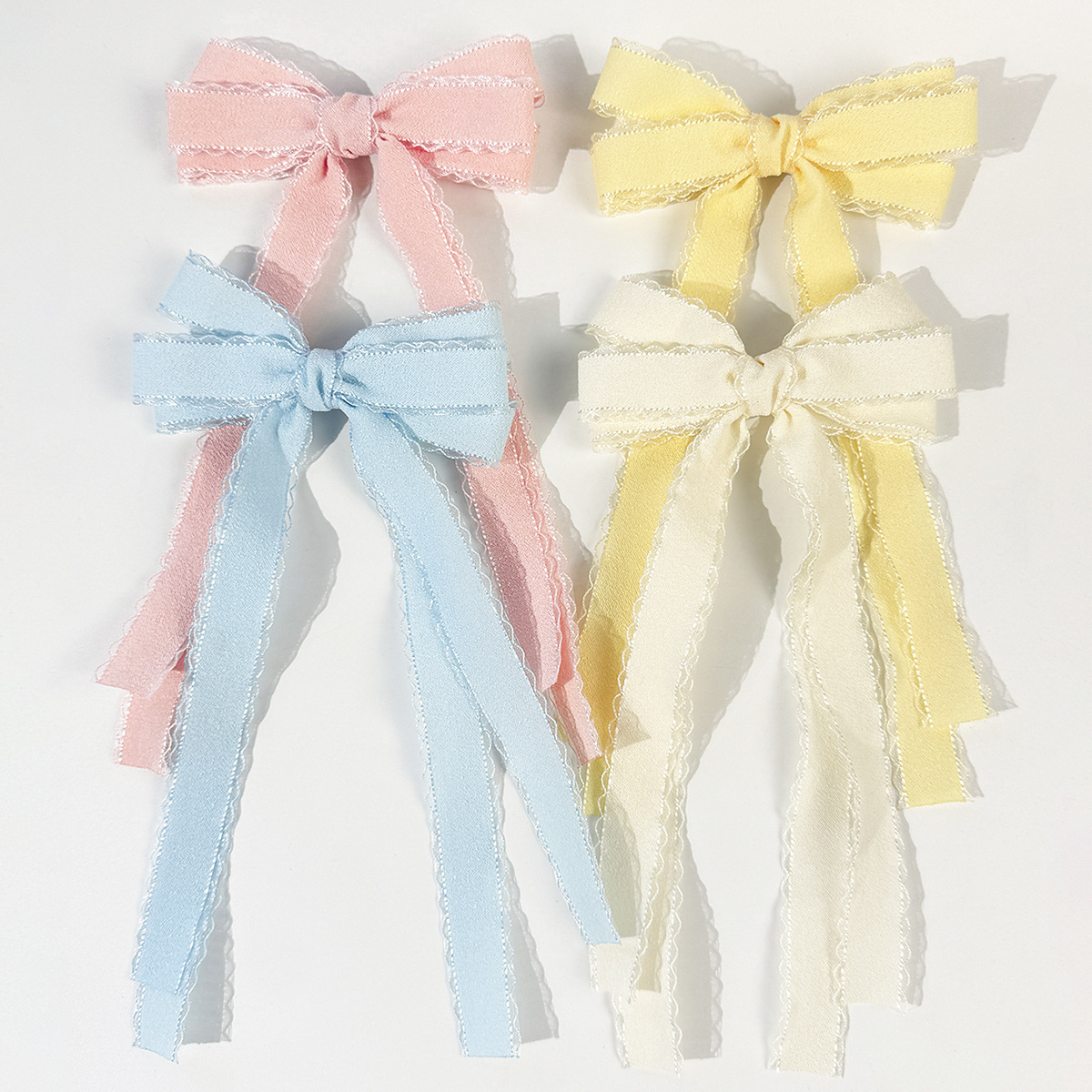 Lace Ribbon Trim - 20pc Jepit Rambut Rumbai Panjang, Ikat