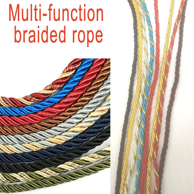 Cord Trim Twisted - Tali Nilon Dekoratif 3mm 10m, Tali