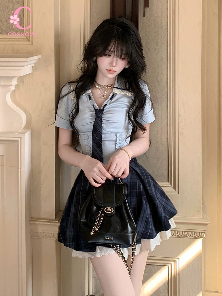 Elastic Lace Trim - Set 2 Potong Musim Panas Gaya