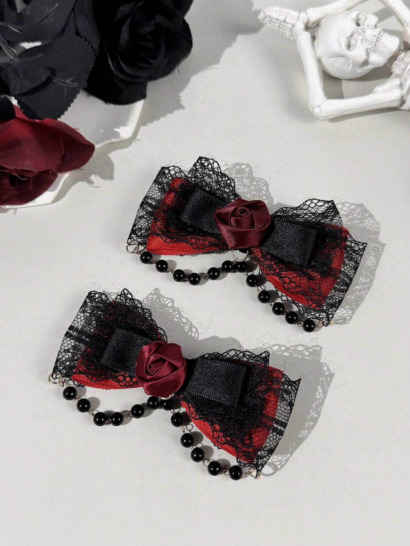 Lace Ribbon Trim - Aksesori pita renda gaya Gotik 2