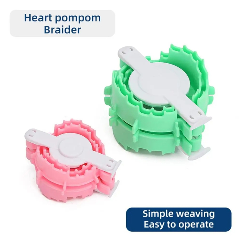 Pom Pom Maker Tool - Alat Pembuat Pom Pom Bentuk Hati,