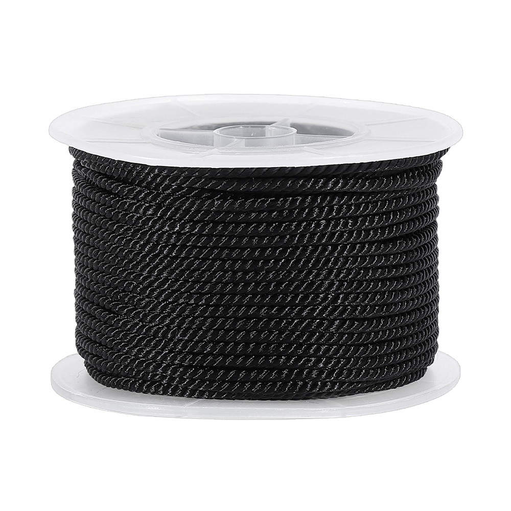 Cord Trim Twisted - 27,34 Yard Tali Hitam Terpuntir 2,5mm