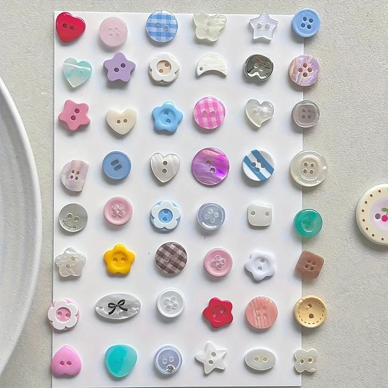 Embellishments For Scrapbooking - 10 buah aksesoris pakaian kancing jahit