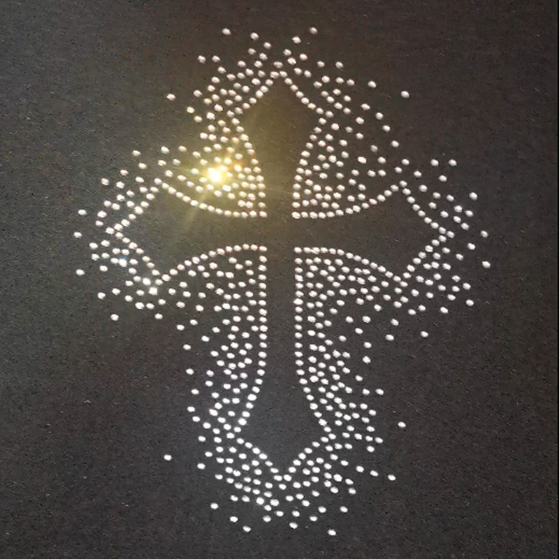 Hotfix Rhinestone Sheet - Besi berlian imitasi pada transfer, Stiker