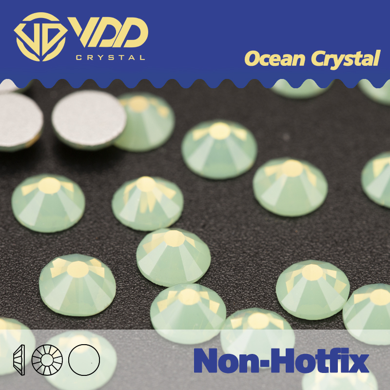 Hotfix Rhinestone Sheet - VDD 046 kristal Opal hijau untuk