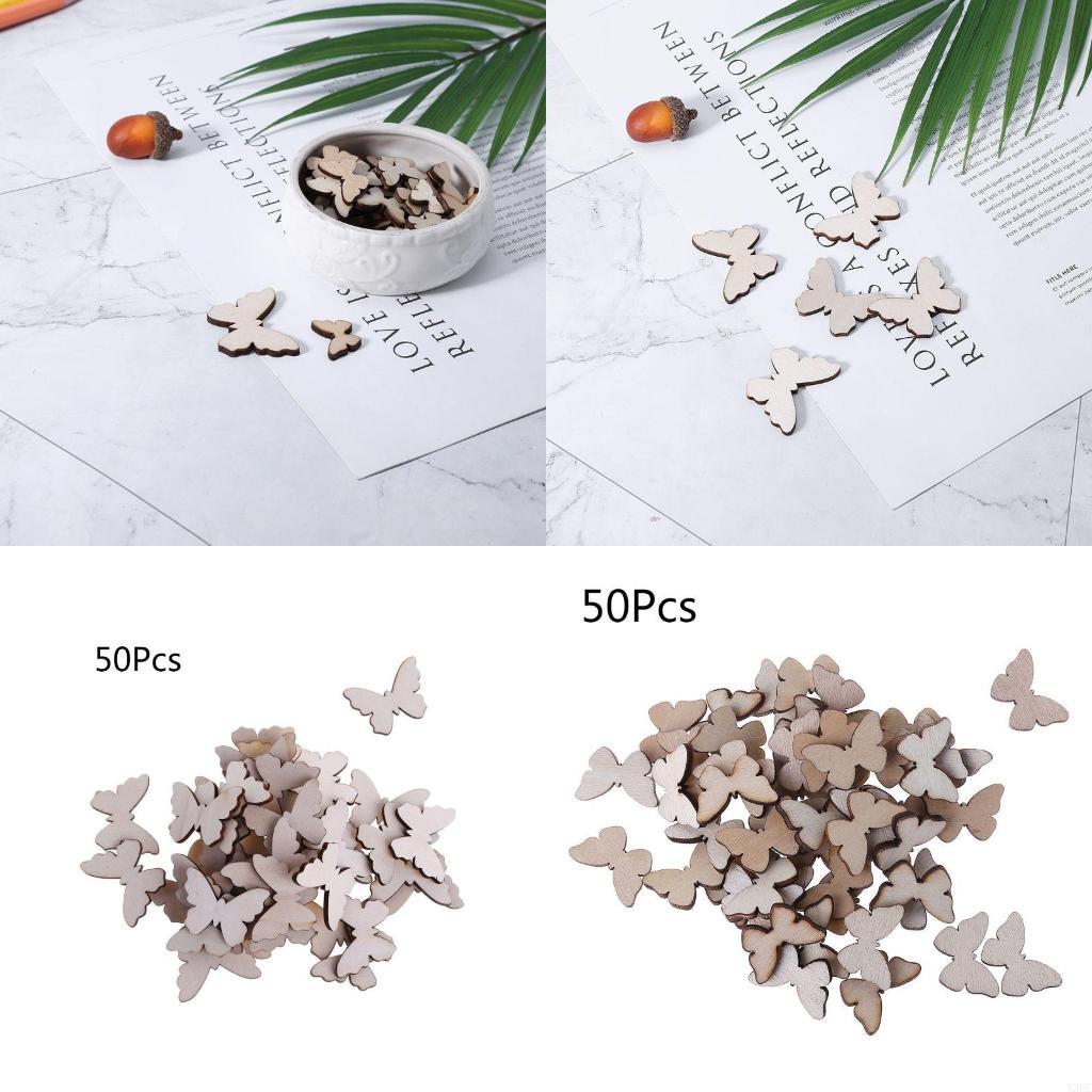 Christmas Craft Embellishment - 50 pcs untuk kupu -kupu bentuk