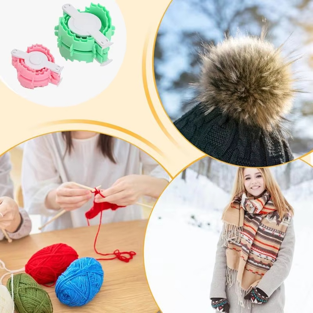 Pom Pom Maker Tool - AC76-Pom Pom Maker Alat Tenun Bola