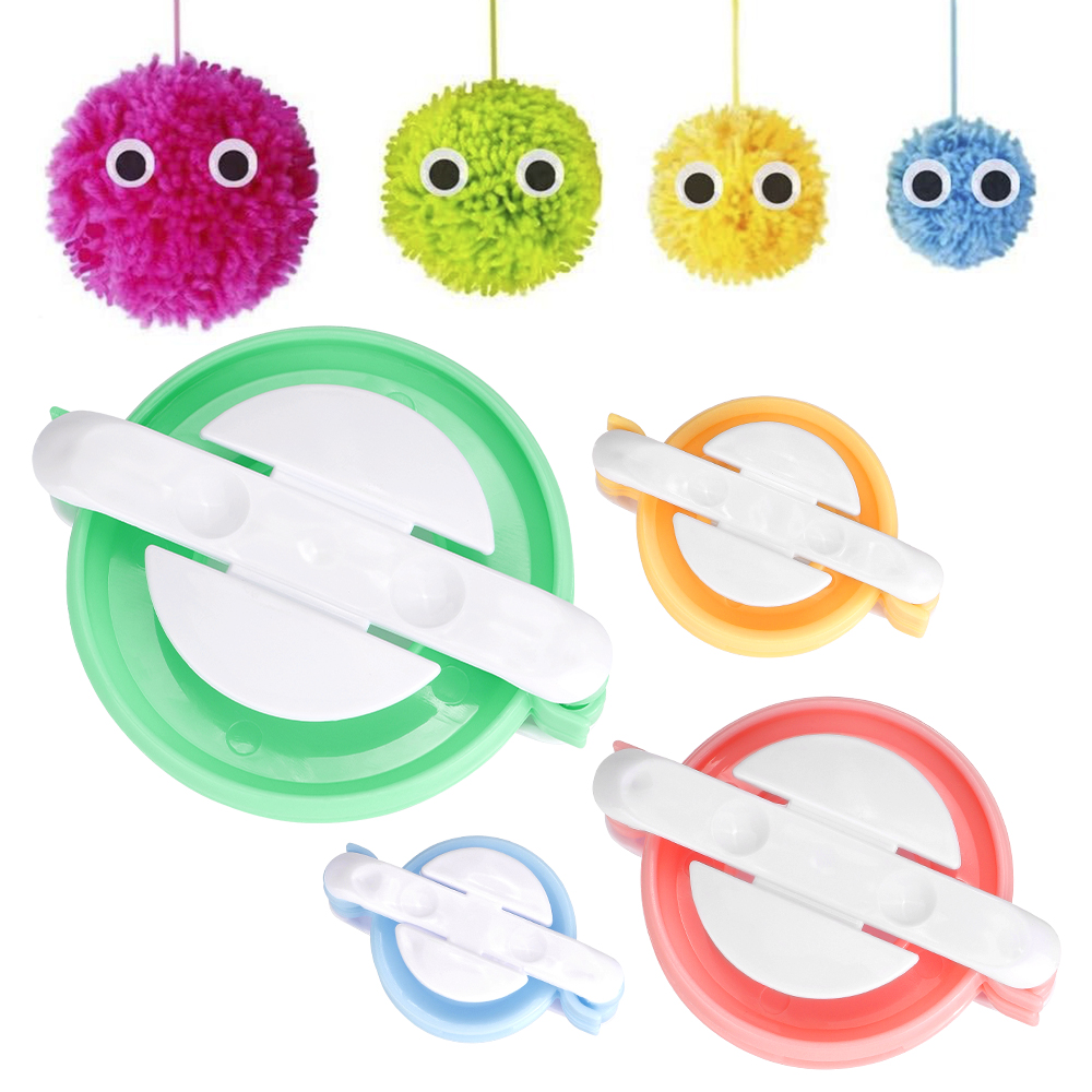 Pom Pom Maker Tool - Alat Pembuat Pom-Pom Rajut DIY, Alat