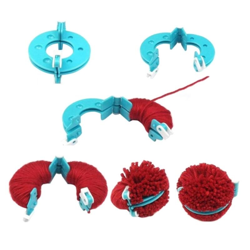 Pom Pom Maker Tool - L43A 4 Buah Alat Rajut Benang