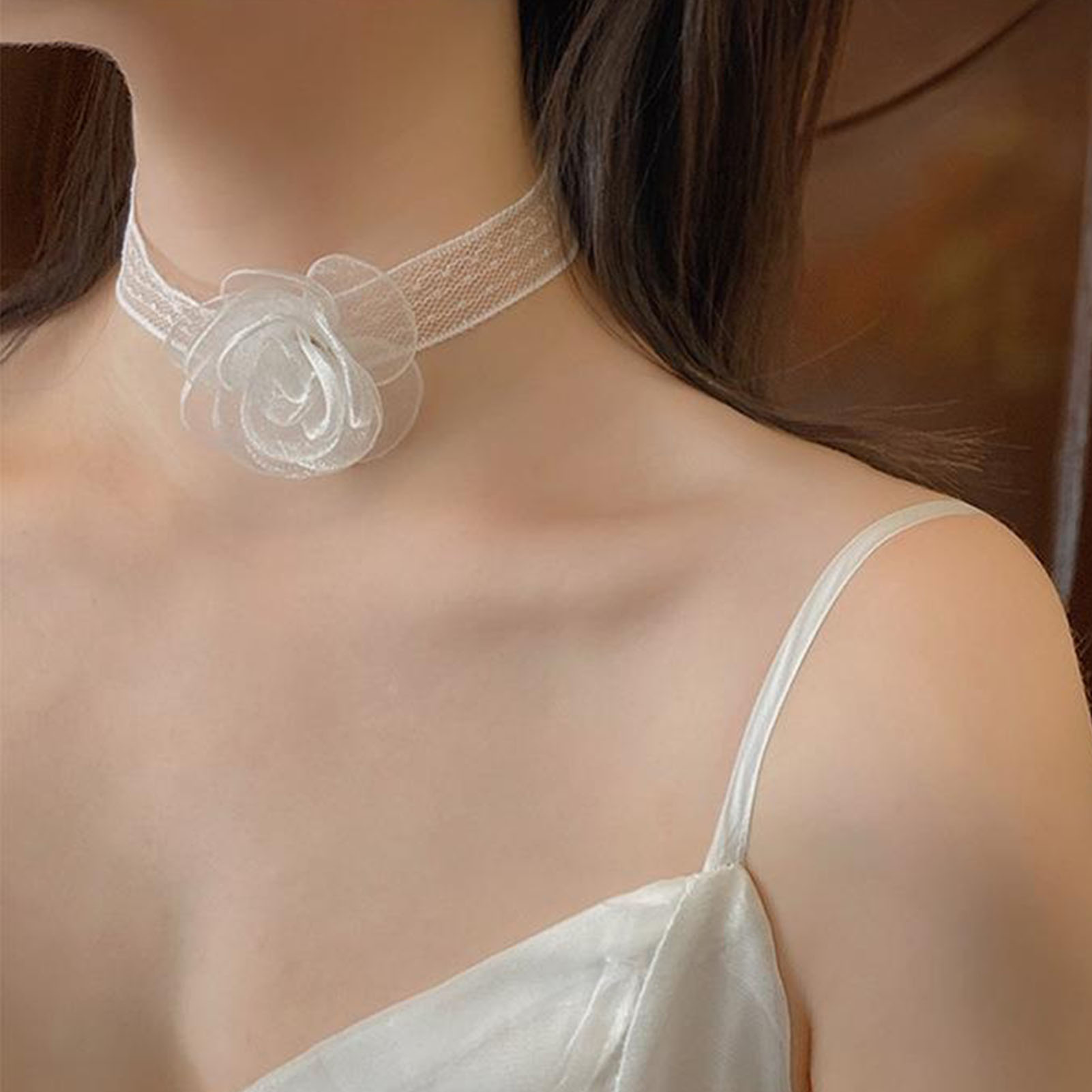 Ikat Kepala Pita Renda dengan  - Lace Ribbon Trim ulasan dan harga