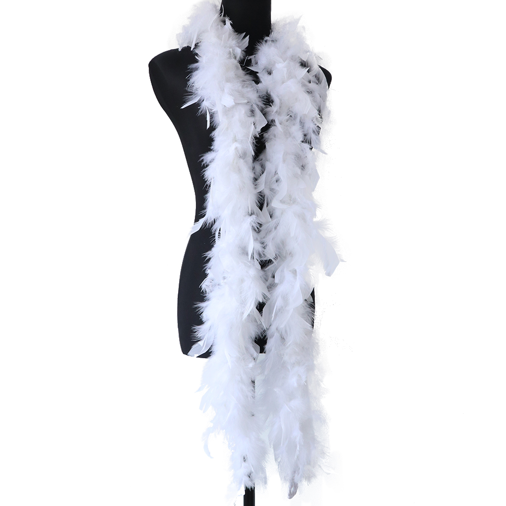 2 Yard Bulu Putih Berbulu Boa  - Feather Trim Marabou ulasan dan harga