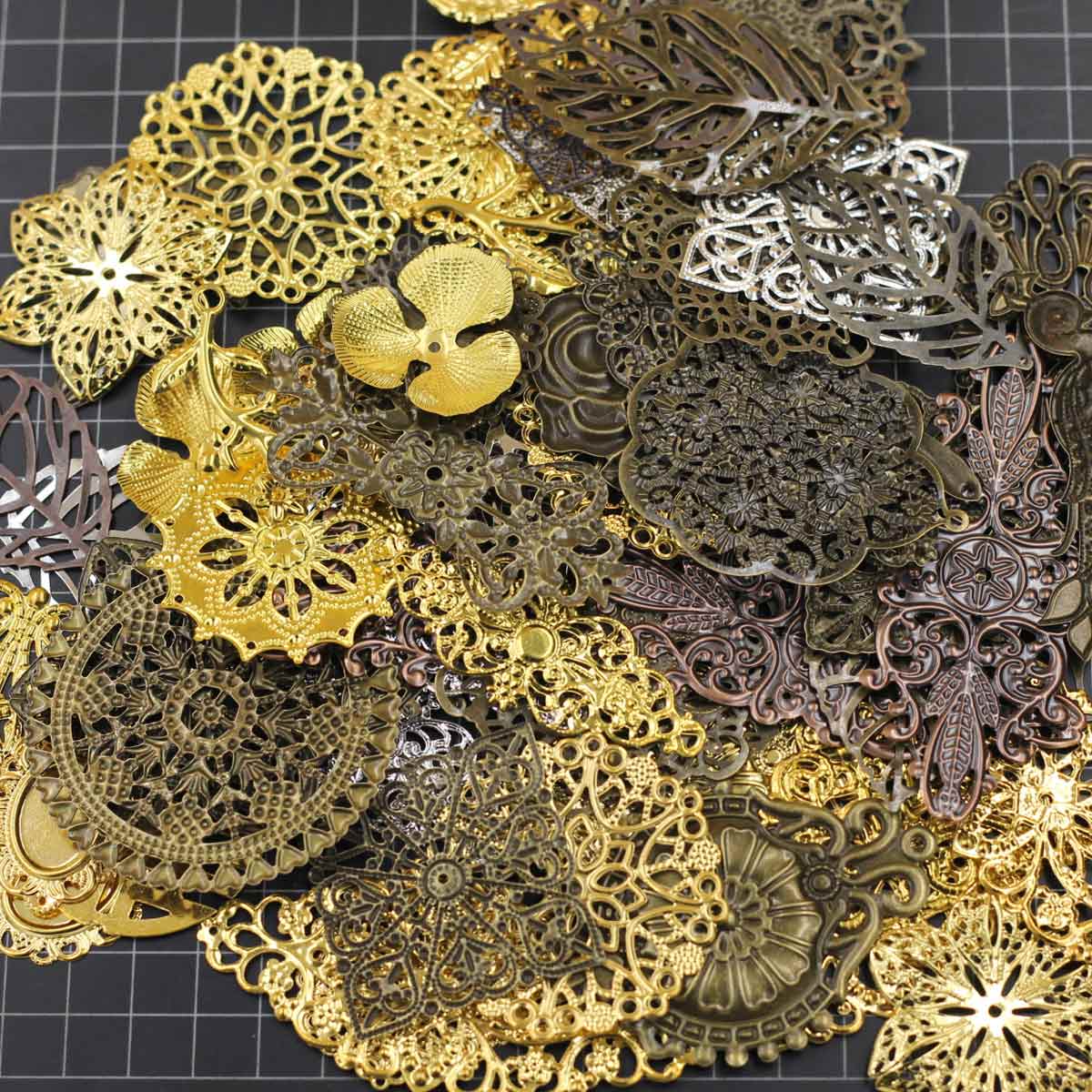 Hiasan Konektor Acak Campuran  - Craft Embellishments ulasan dan harga