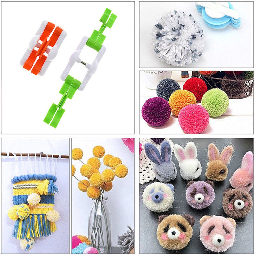 2 Buah/Lot Kit Tangan Kerajina - Pom Pom Maker Tool ulasan dan harga
