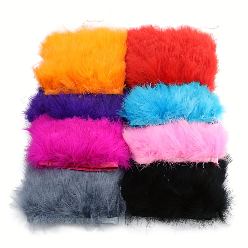 Pita Rumbai Bulu Kalkun Lembut - Feather Trim Marabou ulasan dan harga