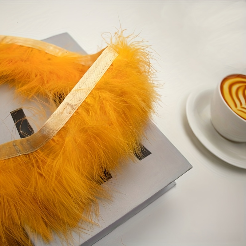 Pita Rumbai Bulu Kalkun Lembut - Feather Trim Marabou ulasan dan harga