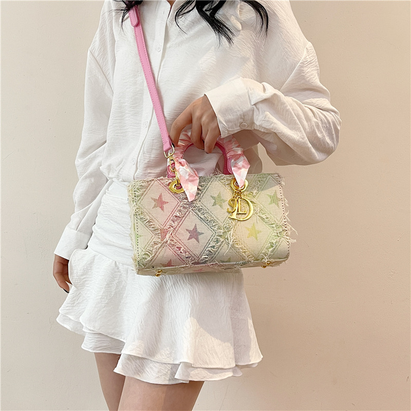 Tas Tangan Bintang Denim Baru  - Craft Embellishment Storage ulasan dan harga