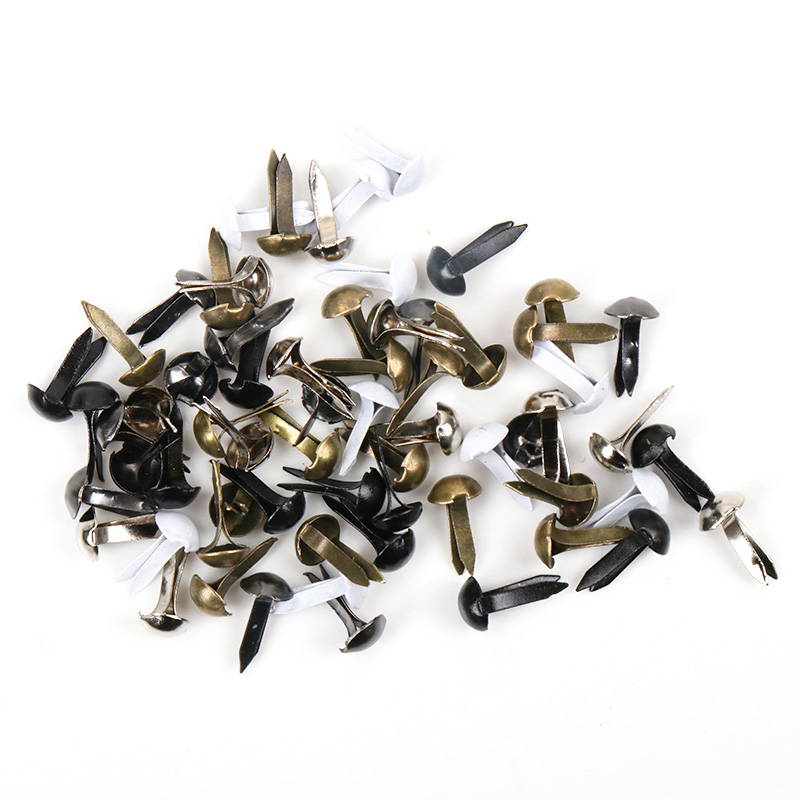100 Pcs Dicampur Bulat Logam B - Embellishments For Scrapbooking ulasan dan harga