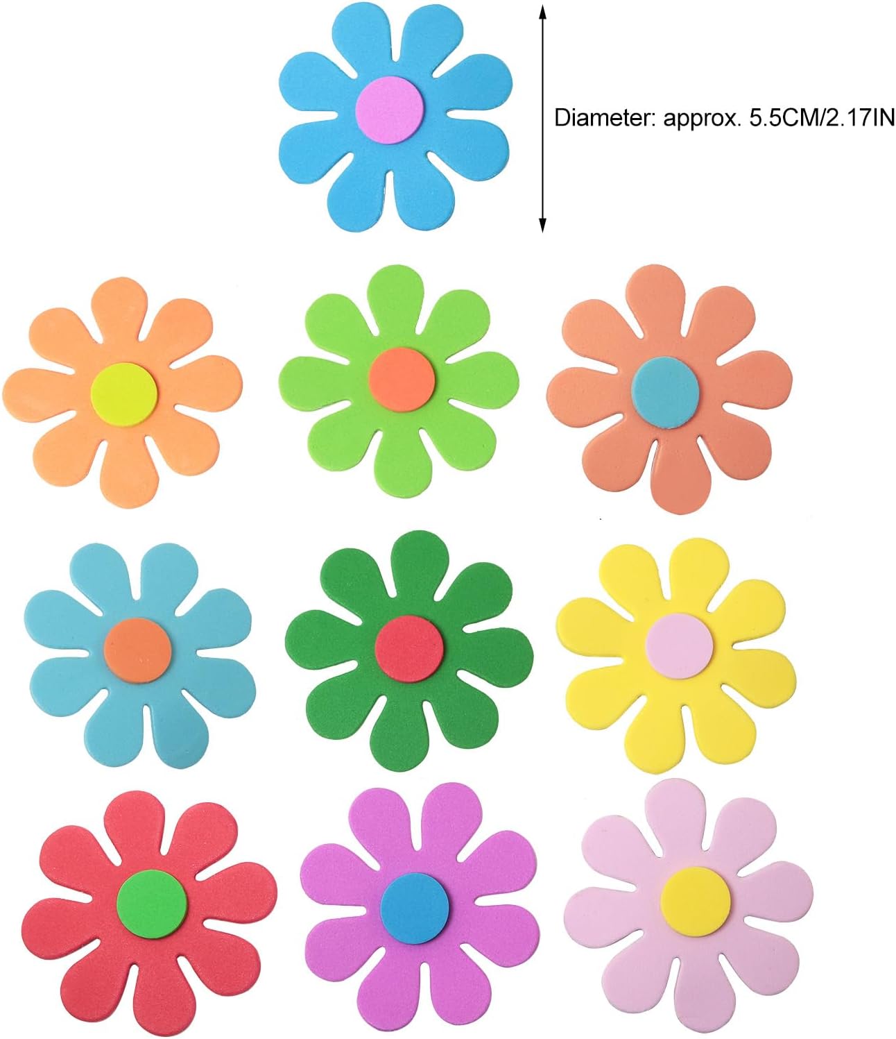 Stiker busa bunga 3D, seni dan - Craft Embellishments ulasan dan harga