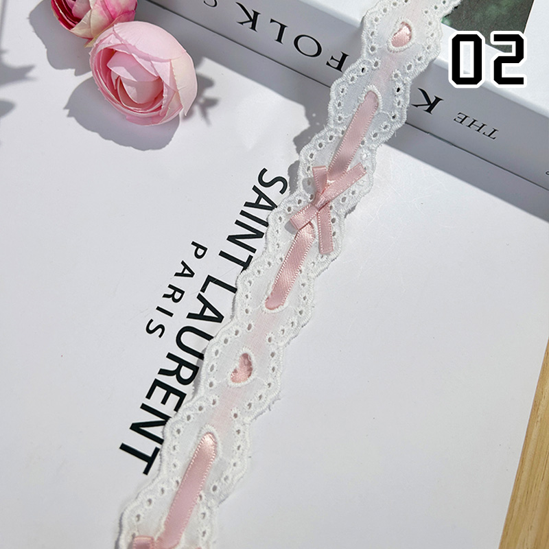 1yard pita renda berlipat Loli - Lace Ribbon Trim ulasan dan harga