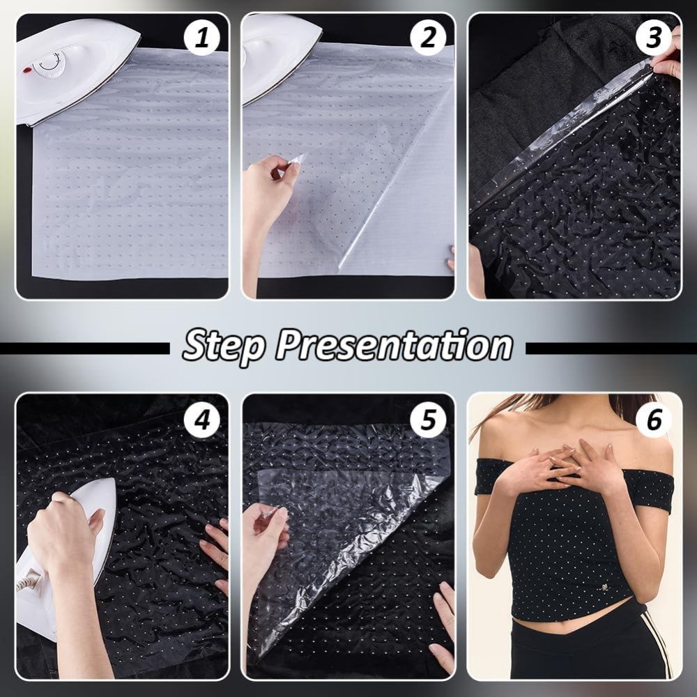6 Lembar Stiker Rhinestone Hot - Hotfix Rhinestone Sheet ulasan dan harga