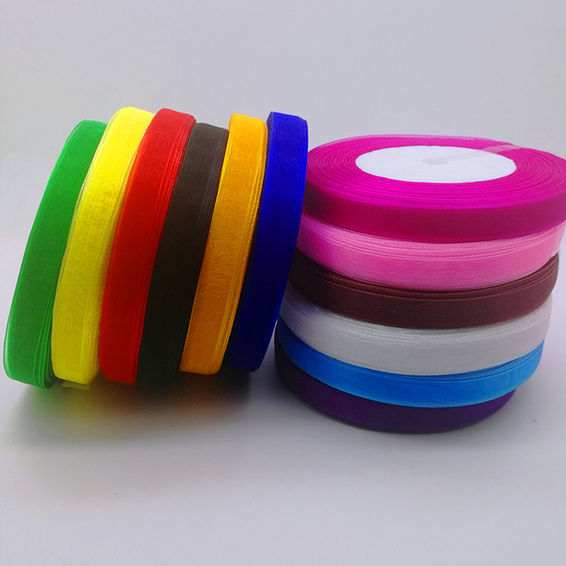 Hot 10Mm 50Yard Pita Organza T - Organza Ribbon Spool ulasan dan harga