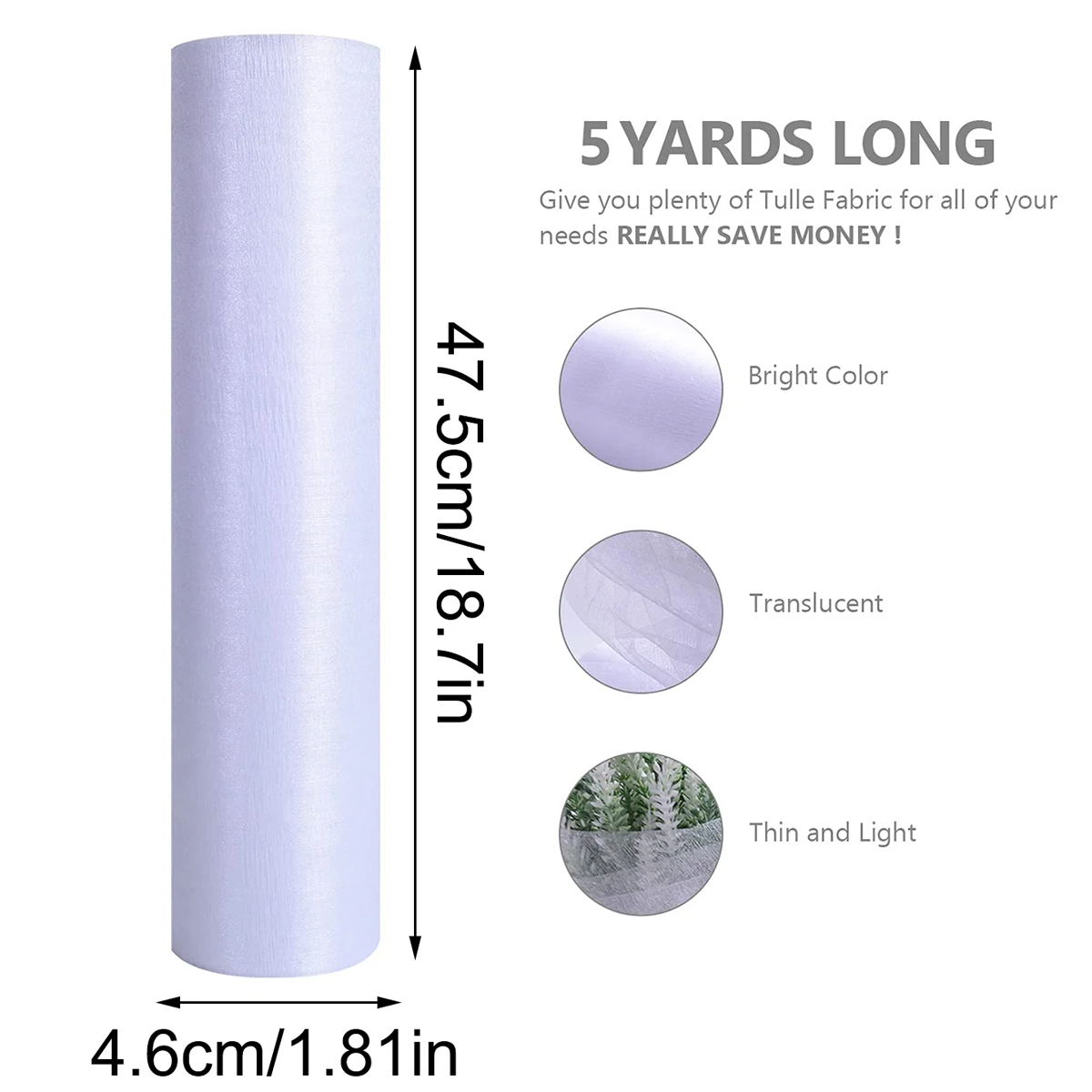 Kain Organza Kristal - 5 Yard  - Organza Ribbon Spool ulasan dan harga