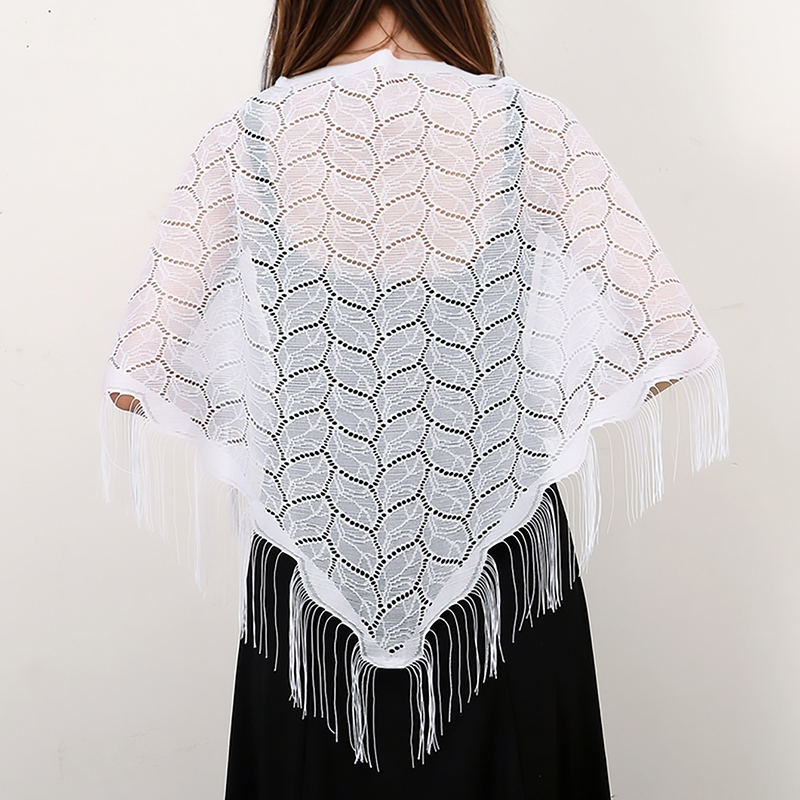 Syal segitiga rumbai elegan sy - Tassel Fringe Trim ulasan dan harga