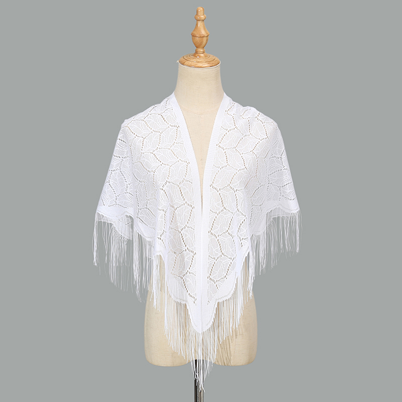 Syal segitiga rumbai elegan sy - Tassel Fringe Trim ulasan dan harga