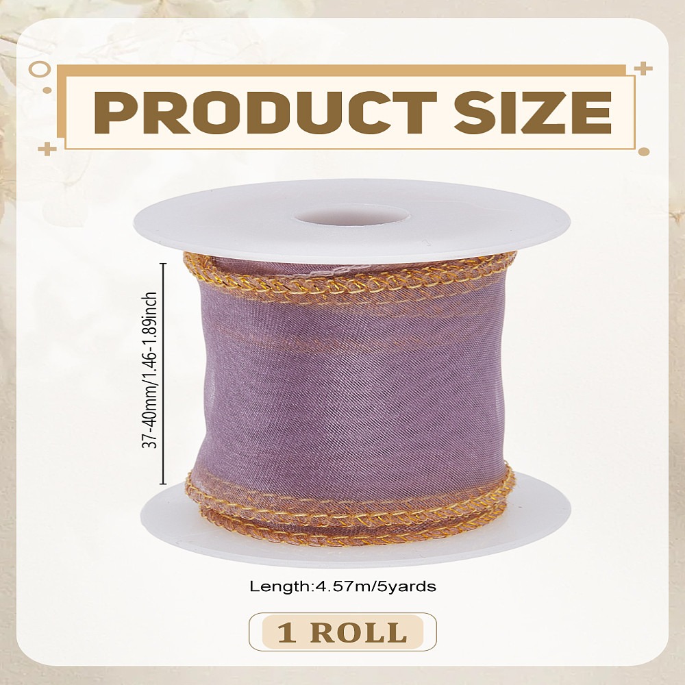 Pita Organza Poliester 5 Yard  - Organza Ribbon Spool ulasan dan harga