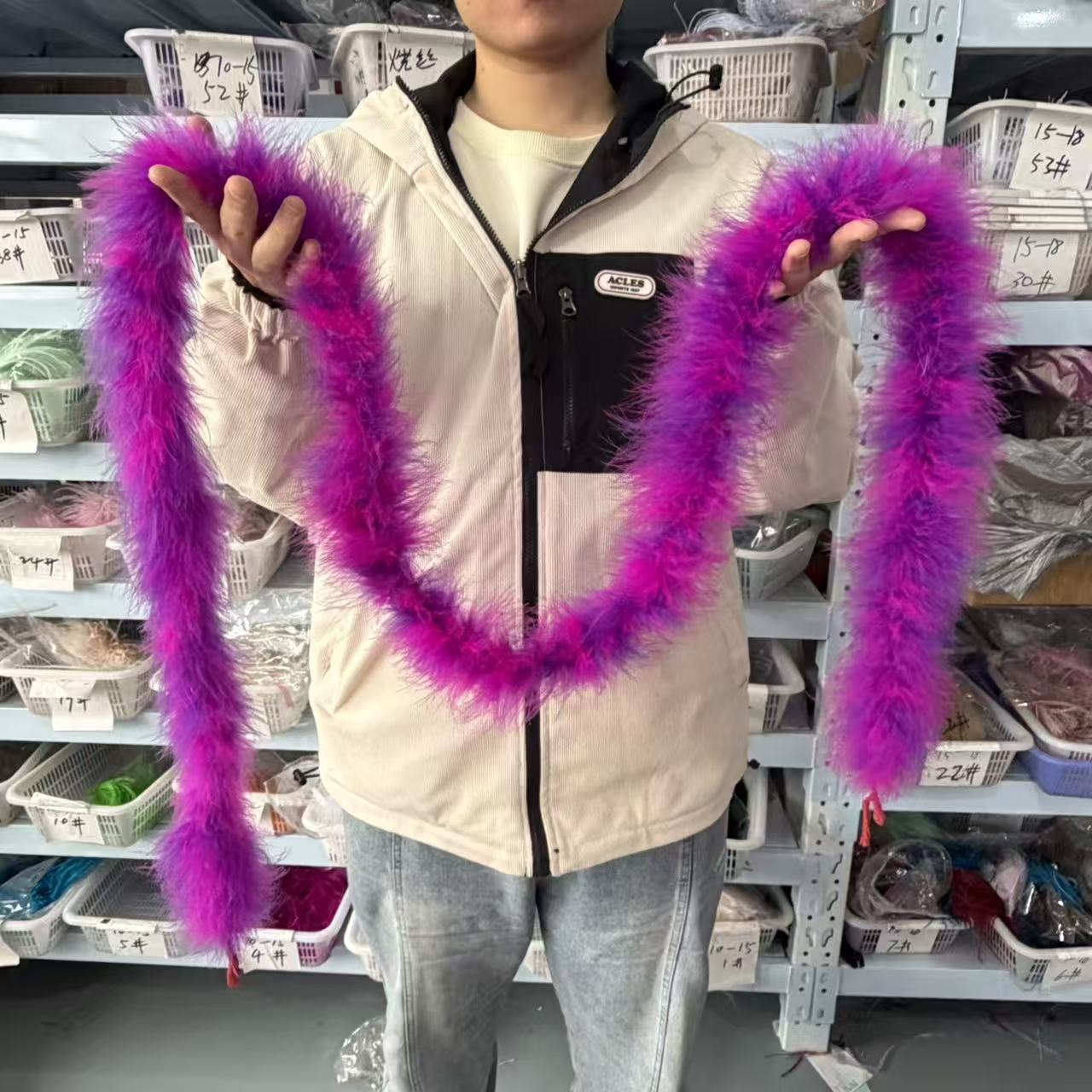 Bulu Marabou Warna-warni 2 Met - Feather Trim Marabou ulasan dan harga