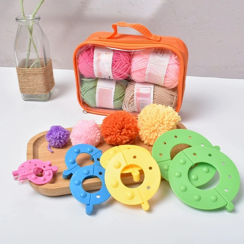 8 Buah 4 Ukuran Bola Bulu Pene - Pom Pom Maker Tool ulasan dan harga