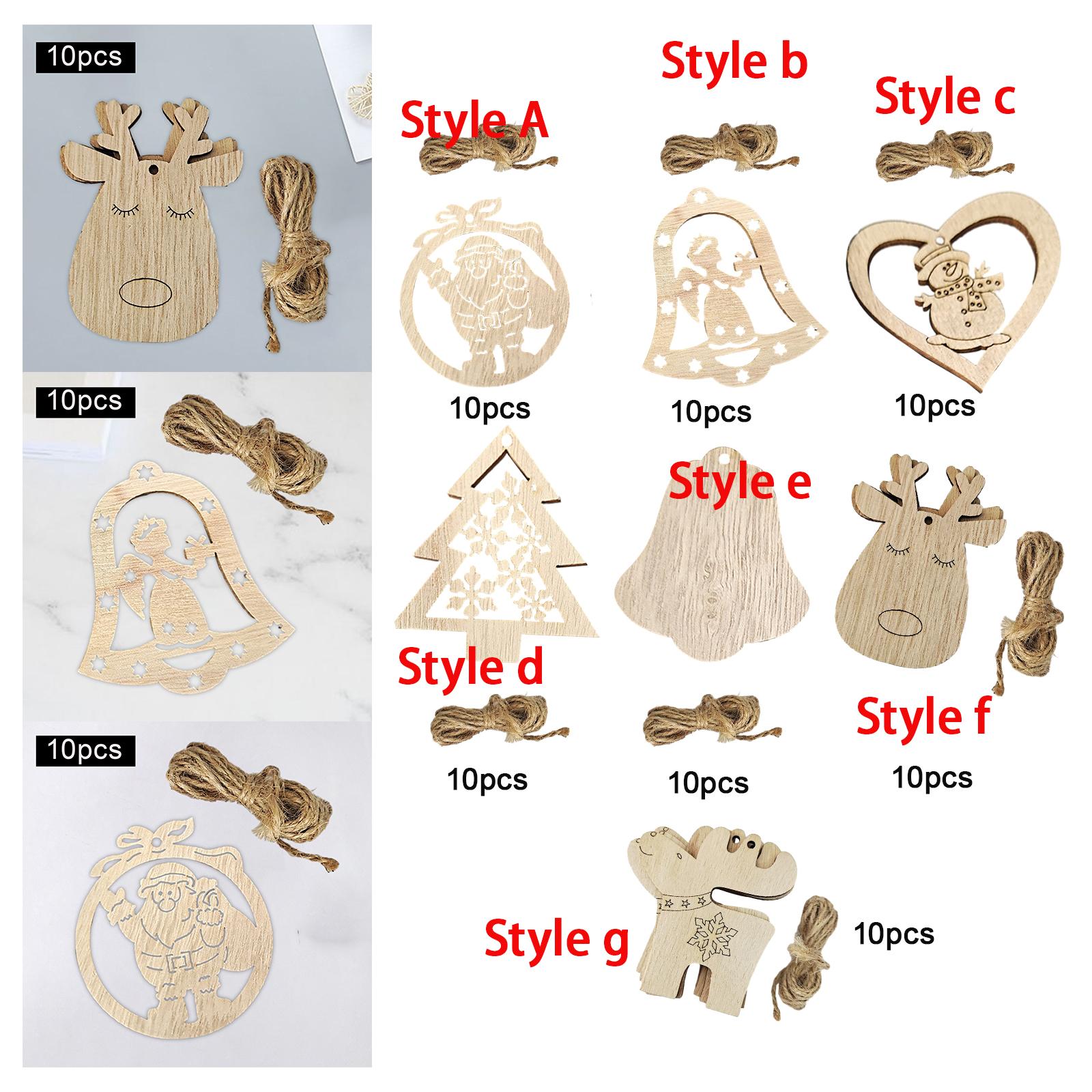 Potongan Kayu Natal yang Belum - Christmas Craft Embellishment ulasan dan harga