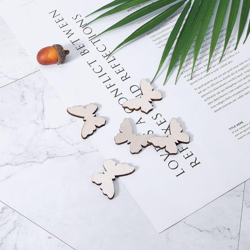 50 pcs untuk kupu -kupu bentuk - Christmas Craft Embellishment ulasan dan harga