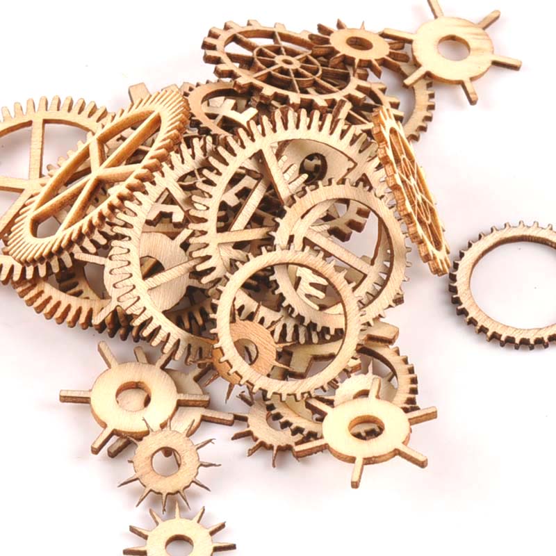 20-40Mm 36Pcs Kayu Yang Belum  - Embellishments For Scrapbooking ulasan dan harga