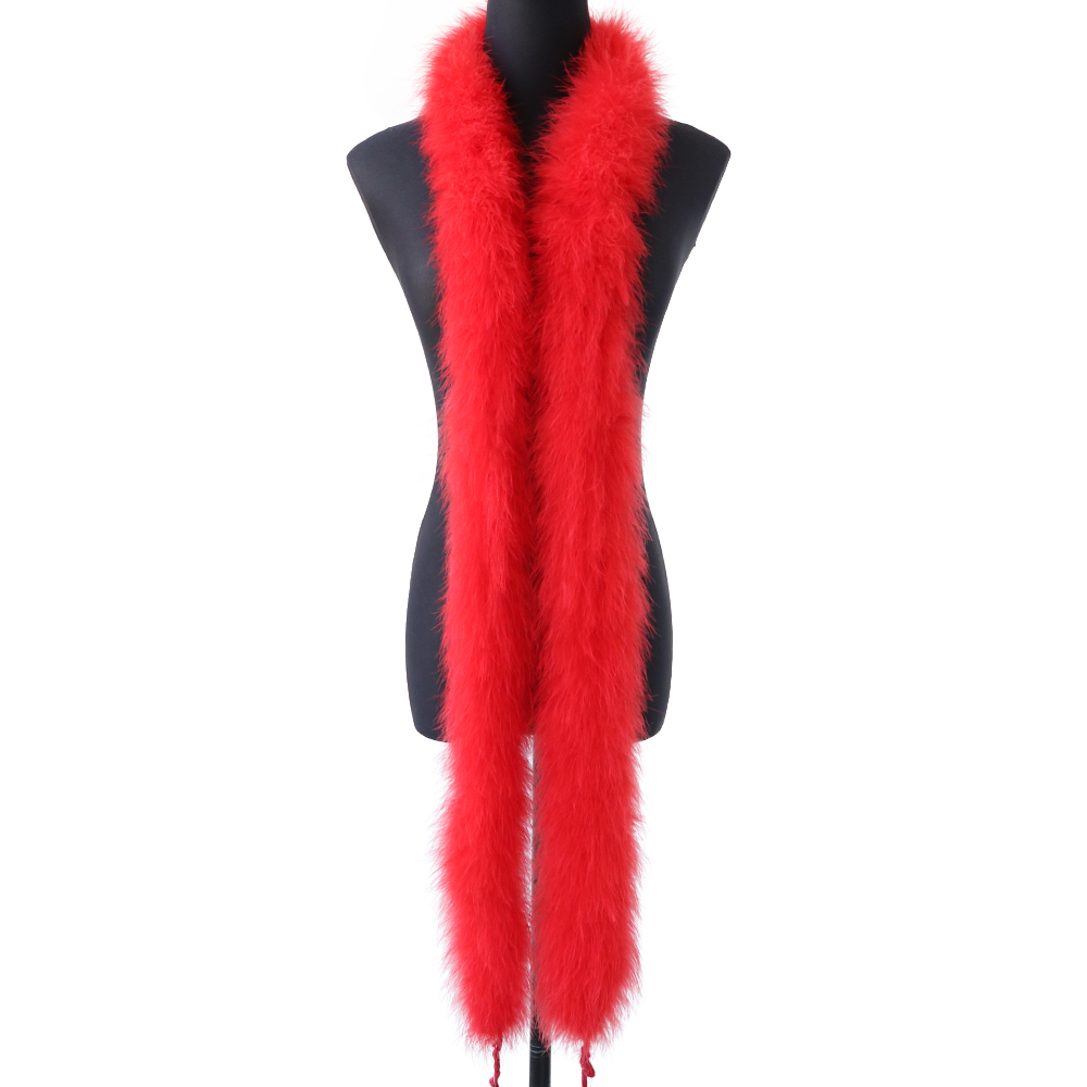 2M 50g Bulu Kalkun Merah Lembu - Feather Trim Marabou ulasan dan harga