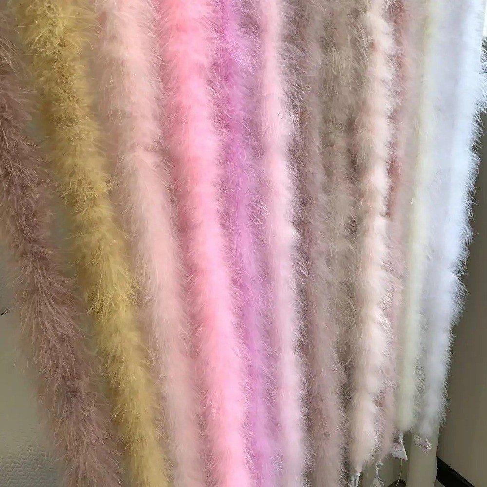 2 Meter Bulu Marabou Imitasi u - Feather Trim Marabou ulasan dan harga