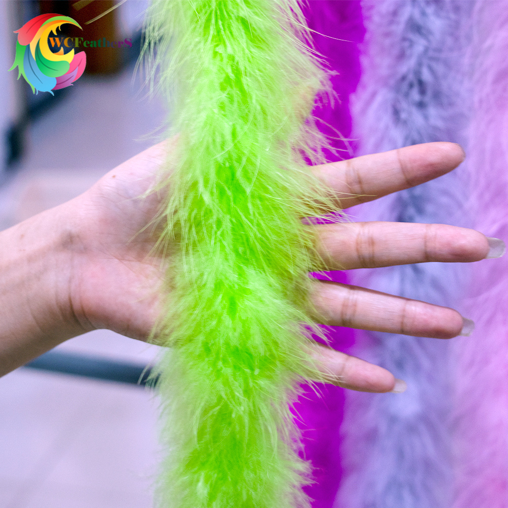 Hiasan Bulu Marabou Alami 2 Me - Feather Trim Marabou ulasan dan harga