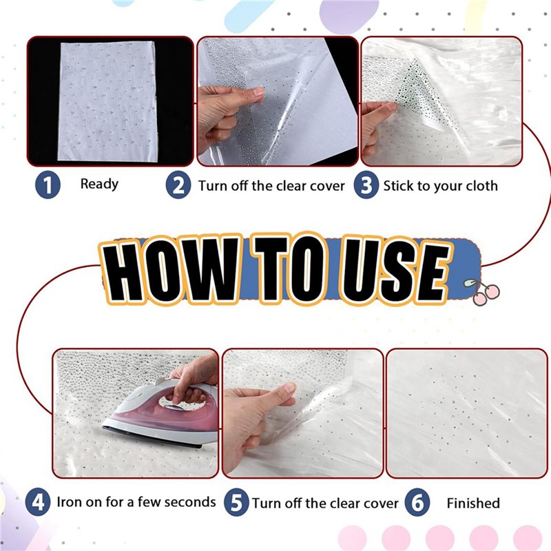 18 Lembar Transfer Rhinestone  - Hotfix Rhinestone Sheet ulasan dan harga