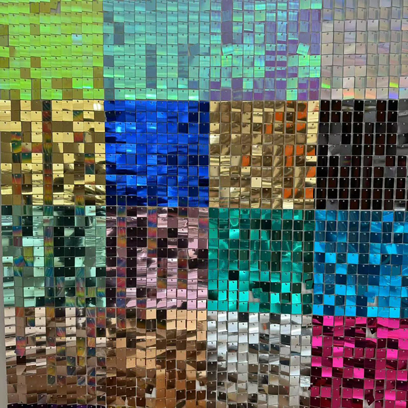 Latar belakang dinding berkila - Sequin Fabric Panel ulasan dan harga